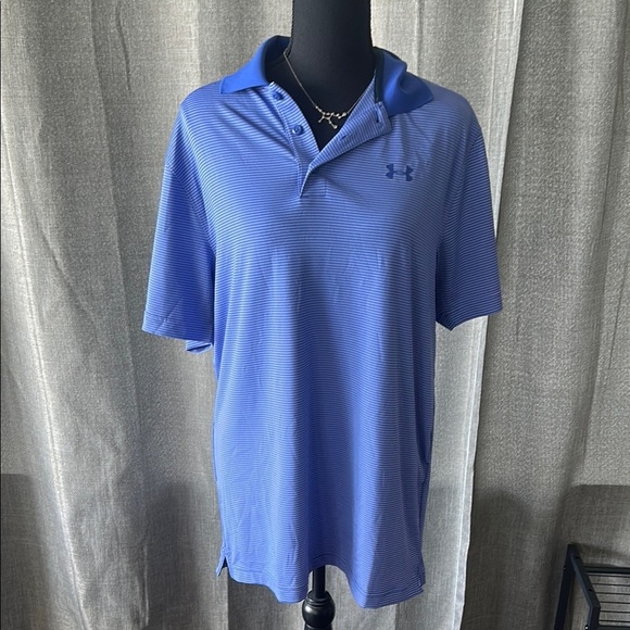 Under Armour Blue Performance Polo Shirt - Picture 1 of 4